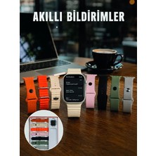 MidasTech Dokunmatik Akıllı Saat Bluetooth Arama Sağlık Takipli 7 Değiştirilebilir Kordonlu Saat Midaste