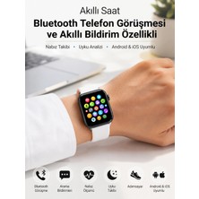 Beruflic Nabız Ölçümü, Uyku Takibi ve Günlük Aktivite Analizi Sunan Zarif Tasarımlı Beyaz Akıllı S