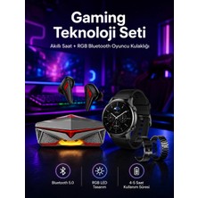 Beruflic Anc Özellikli Bluetooth Kulaklık ve Amoled Ekran Akıllı Saat Uyku ve Sağlık Takibi Nabız Öl�