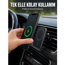 Nemere İthalat Araç Içi Manyetik Telefon Tutucu ve 15W Kablosuz Hızlı Şarj Cihazı Nemere Ithalat