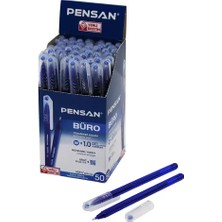Nemere İthalat Tükenmez Kalem - Mavi Renk - 1.0 mm Medium Uç Nemere Ithalat