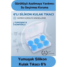 Svein #tıkaç Yumuşak Uyku Silikon Kulak Tıkacı 6'lı Özel Kutulu Su Geçirmez Gürültü Önleyici Tekrar Kullanılabilir Yüzme Duş Seyahat Ders Çalışma Horlama Önleyici Kulak Koruyucu