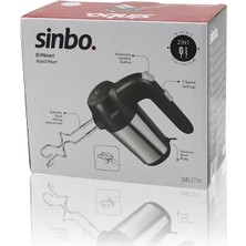 Sinbo El Mikseri - 2 Başlıklı - Paslanmaz Çelik Gövde Midastech