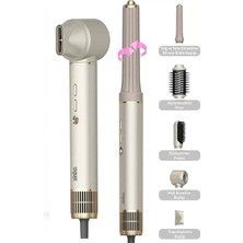Sinbo Air Brush Saç Şekillendirme Cihazı - 5 Başlıklı - Rose Gold Renk Midastech
