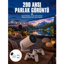 Nemere İthalat Full Hd 8 GB Ayaklı Çift Kollu 4K Video Oyun Konsolu Taşınabilir Yeni Nesil Nemere Ithalat