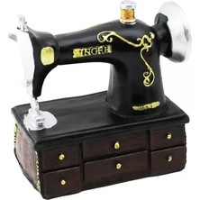 Dikiş Makinesi Tasarımlı Biblo - Vintage Model - Nostaljik Dekor Midastech