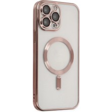 Mey İthalat Mey Ithalat®   iPhone 13 Pro Max Kılıf Kross Magneticsafe Kapak - Rose