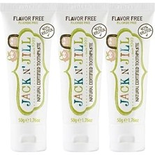 Mey İthalat Jack N' Jıll Jack N Jill Doğal Sertifikalı Diş Macunu - Aromasız 3’lü Paket (3X50G)