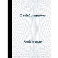 Mey İthalat 2-Point Perspective Drawing Sketch Pad - Grid Graph Paper For Interior Room Design, Industrial, Architectural, And 3D Design | 8.5"X11" | 72 Pages