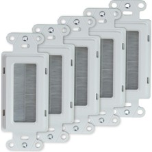 Mey İthalat Legrand Onq WP1014WH5 Kablo Yönetim Kayışı, Duvar Plaka Uyumlu, Beyaz, 5'li Paket