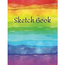 Mey İthalat Sketch Book - Rainbow - Artists, Doodling, Sketching, Drawing, Writing - Great Gift! 120 Pages, 8.5 x 11