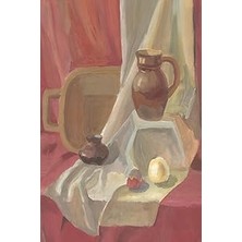 Mey İthalat Nature Morte Sketchbook: 120 Plane White Pages, 6x9 In (15.24 x 22.86 Cm), Matte Nature Morte Oil Painting Cover | For Drawing, Writing, Sketching