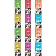 Die Grup Kedi Için 10 Paket Ödül Çubuğu, 3x5 gr Lezzetli