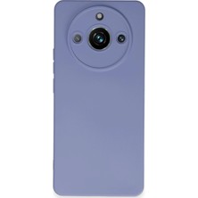 Mey İthalat Mey Ithalat®  Realme 11 Pro Kılıf Nano Içi Kadife Silikon - Lila
