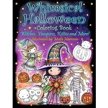 Mey İthalat Whimsical Halloween Coloring Book: Witches, Vampires Kitties And More!