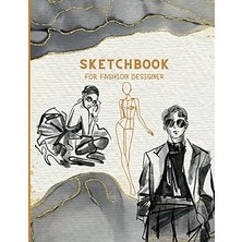 Mey İthalat Fashion Designer Sketchbook, Awesome Sketchbook For Drawing And Sketching, Size 8.5 x 11 Inches, Gift Ideas For Friends