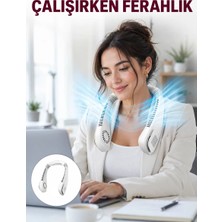 Zenviaa Kişisel Klima Fanı | 360° Dairesel Hava Akışı Bladeless Tasarım 5 Rüzgar Hızı Taş