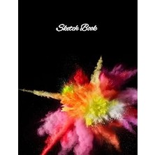 Mey İthalat Sketch Book: A Multicolor Smoke Splash Cover Design. Perfect For Sketching, Writing, Painting, Drawing Or Doodling. Super Value 110 Pages, Large Size 8.5"X11" With Lots Of Space For You To Create