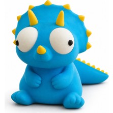 Yasuah Hareketli Gözlü Mavi Triceratops Figür
