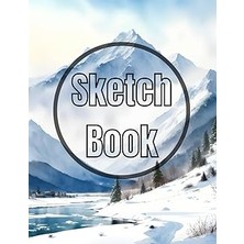 Mey İthalat Sketch Book: Premium Watercolor Winter Mountain Design Cover Page Sketchbook Blank Paper Pad 8.5" x 11" - Sketchbook 120 Pages Blank Paper Book For ... Unlined Journal Soft Cover Sketchbooks