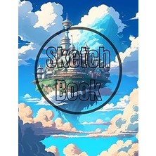 Mey İthalat Sketch Book Heaven: Premium Heavenly Sky City View Design Cover Page Sketchbook Blank Paper Pad 8.5" x 11" - 120 Pages Blank Paper Book For Drawing, ... Unlined Journal Soft Cover Sketchbooks