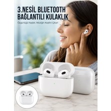 Zenviaa 3.nesil Ios Android Uyumlu Bluetooth 5.0 Beyaz Çağrı Cevaplama Yeni Nesil Zenviaamm