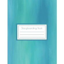 Mey İthalat Independently Published Full-Size Storyboarding Book- Blue Watercolor