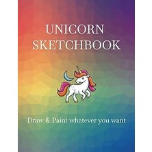 Mey İthalat Unicorn Sketchbook | Sketchbook For Painting & Drawing | Profesonal Paper | For Kids And Childrens | 120 Pages 8,5 x 11 (Spanish Edition)