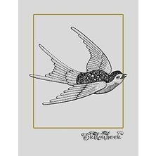 Mey İthalat Sketchbook: Bird Sketch, Large 8.5" x 11", 110 Pages, Perfect For Everyone, Crayons, Pencils, Drawing And Sketching