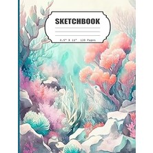 Mey İthalat Sketchbook: Coral Reef, Blank Sketch Book For Kids, Adults, Artist Notebook/journal For Drawing, Writing, Sketching Or Doodling, 120 Blank Pages, 8.5X11 (Blank Drawing Book)