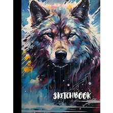 Mey İthalat Sketchbook For Teens, Boys And Girls, For Drawing, Sketching, Doodling, 120 Pages, 8.5"X11": Wolf Sketchbook