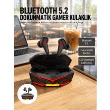 Zenviaa Dokunmatik Kontrol Tws Işıklı Kulakiçi Bluetooth Kulaklık Kablosuz Oyuncu Kulaklığı