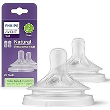Mey İthalat Philips Avent Doğal Tepkili Natural Response 2'li Biberon Emziği No:2 0 Ay