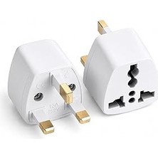 Mey İthalat Kyrotech Tip G, Ingiliz Adaptör Fişi, Hindistan, Ingiltere, Dubai, Hong Kong, Singapur, Kıbrıs Fişi, Hac, Umre Uyumlu, 2 ve 3 Uçlu Seyahat Fiş Çevirici Dönüştürücü Priz, Uluslararası Güç Adaptörü