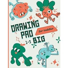Mey İthalat Giant Drawing Pad For Toddlers: Hours Of Fun At A Very Affordable Price, Remember Your Children's Drawings! Large Blank Coloring Book 180 Pages