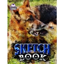 Mey İthalat Independently Published German Shepherd Sketchbook: Anımal Prınt Drawıng Book: Large Notebook (8.5”X11”) For Sketching, Shading, Doodling, Drawing Or Painting (120PAGES)