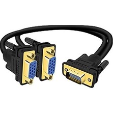 Mey İthalat Veggieg V401 VGA To 2 VGA Çoklayıcı Splitter Y Kablo