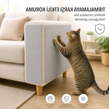 Die Grup Gri Keçe Kedi Koltuk Koruyucu, 50X40 Cm, Beşli Paket