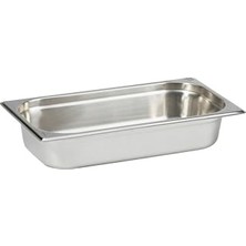 Mey İthalat Paslanmaz Çelik Gastronom/gastronorm Küvet Gn 1/3-65 (32,5 x 17,6 x 6,5 Cm)