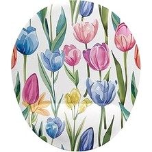 Mey İthalat Lale Desenli Bilek Destekli Mouse Pad