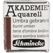 Mey İthalat Schmincke Akademie Aquarell Yarım Tablet Sulu Boya 664 Burnt Umber