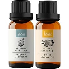 Mey İthalat Boco Born In Cosmetics 2'li Avantajlı Paket Derin Enerji ve Odaklanma Portakal ve Bergamot Uçucu Yağı 20 Ml; Enerji Verici, Buhurdanlık, Masaj, Uyku, Banyo, Spa, Cilt ve Saç Bakımı Için