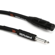 Mey İthalat Roland Siyah Serisi Hı-Z Mikrofon Kablosu, 20 Metre