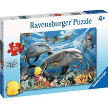 Mey İthalat Ravensburger 95933 Yunuslar Puzzle, 60 Parça, Çok Renkli