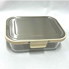 Mey İthalat Cooker CKR3488 Cam Saklama Kabı 1000 ml Krem