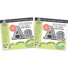 Mey İthalat Barker Creek 4" Mektup Pop-Outs 2'li Paket, Kara Tahta, Bülten Panolarınızı Bu Renkli Harflerle Cazdırın, 468 Üst ve Küçük Harf, Sayılar ve Noktalama Işaretleri, 4" (3646)