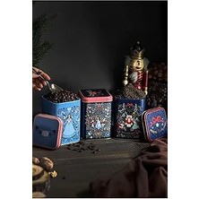 Mey İthalat EVLE-ERB25U8 Kare Metal Saklama Kabı 87X87X125 3 Lü Set Tales (Tales)