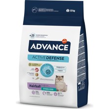 Mey İthalat Advance Hairball Hindili Kısırlaştırılmış Kedi Maması 10 kg