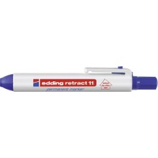 Mey İthalat Edding Retract 11 Permanent Markör - Mavi - 1 Kalem - Yuvarluk Uç 1.5-3 mm