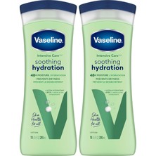 Mey İthalat Vaseline Vazelin Yoğun Bakım Aloe Yassı Vücut Losyonu, 400ML